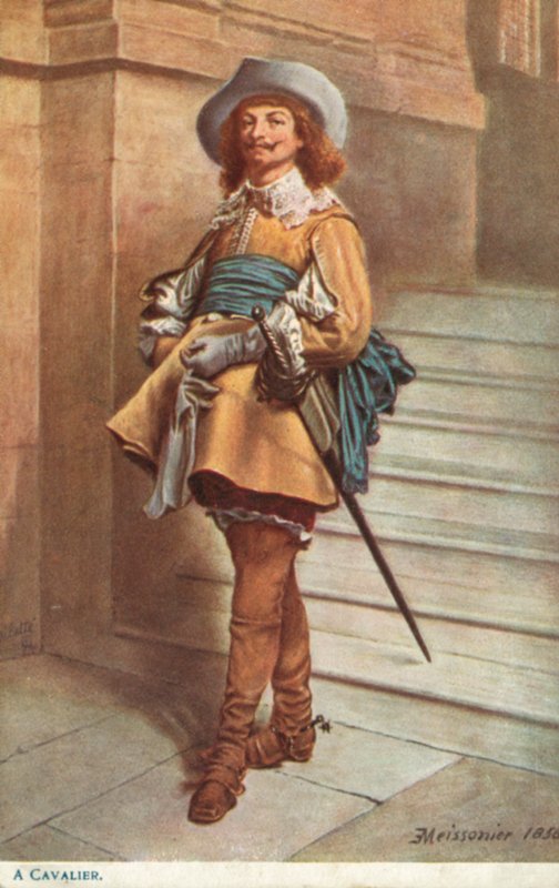 En kavaler av Jean Louis Ernest after Meissonier