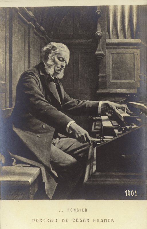 Cesar Franck, belgisk født komponist, pianist, organist og musikklærer som jobbet i Paris i løpet av sitt voksne liv (1822-1890) av Jeanne Rongier