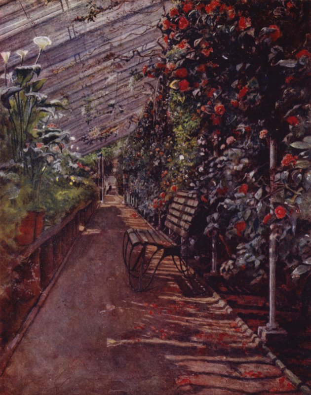 Chiswick House, The Conservatory (farge litho) av Jessie MacGregor