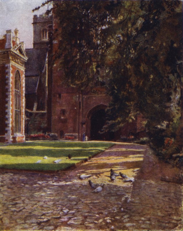 Lambeth, The Tudor Gateway (farge litho) av Jessie MacGregor