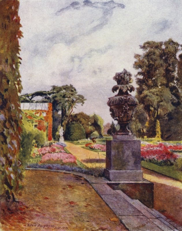 Sion, ser mot Themsen (farge litho) av Jessie MacGregor