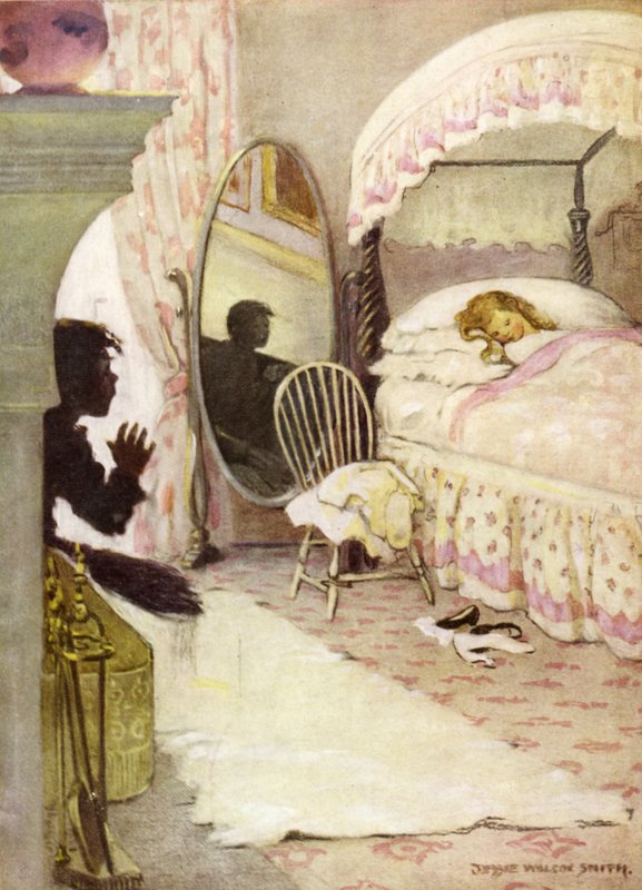 Illustrasjon for The Water Babies av Charles Kingsley (farge litho) av Jessie Willcox Smith