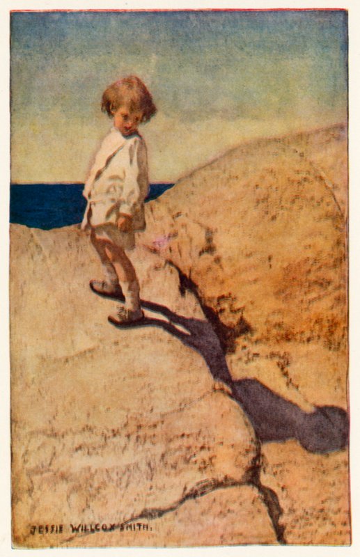 My Shadow (farge litho) av Jessie Willcox Smith