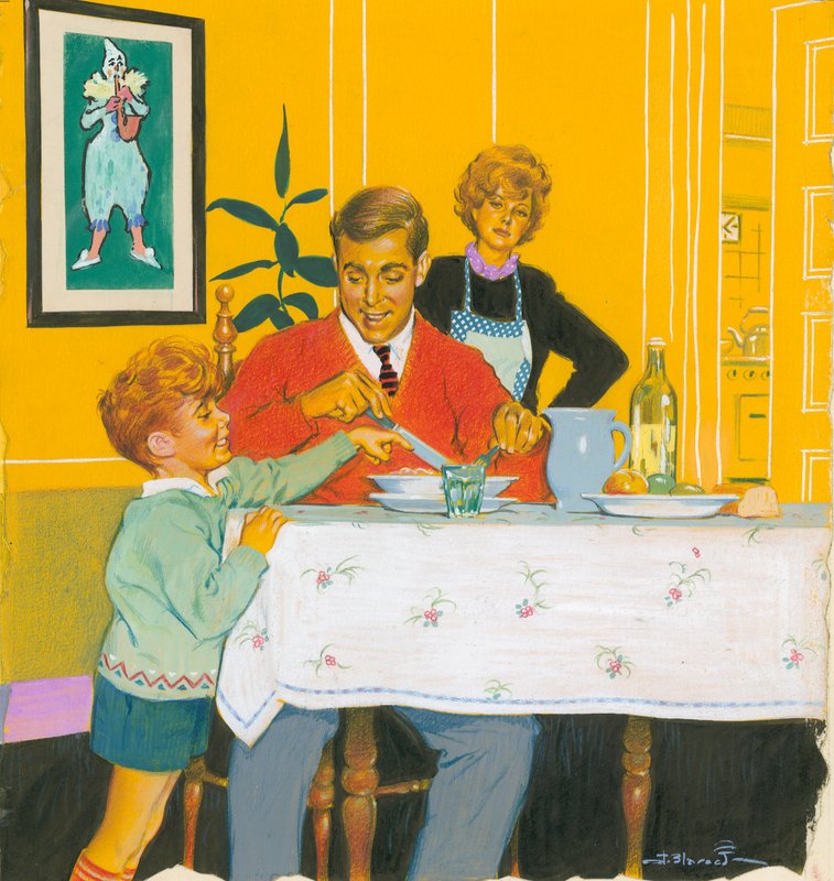 Pappa spiser middag av Jesus Blasco