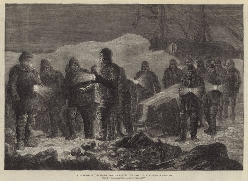 En begravelse i de arktiske strøk om vinternatten av Johann Nepomuk Schonberg