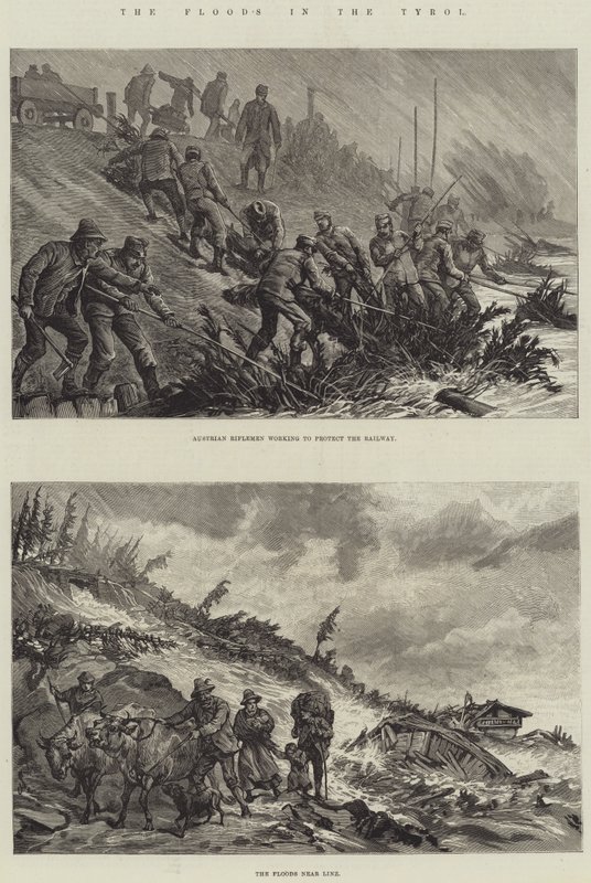 Flommen i Tyrol av Johann Nepomuk Schonberg