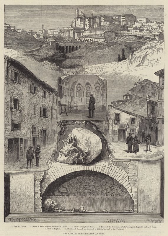 Raphael-markeringen i Roma av Johann Nepomuk Schonberg