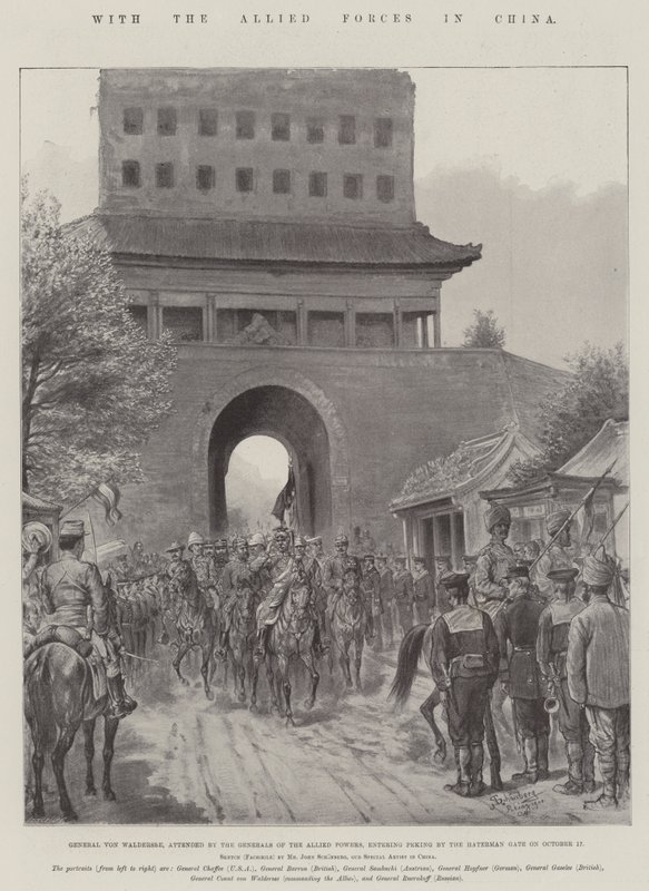 Med de allierte styrkene i Kina av Johann Nepomuk Schonberg