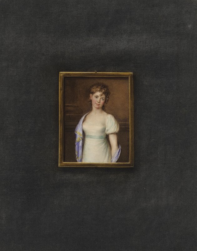 Portrett av en ukjent ung kvinne av Johann Friedrich Leybold