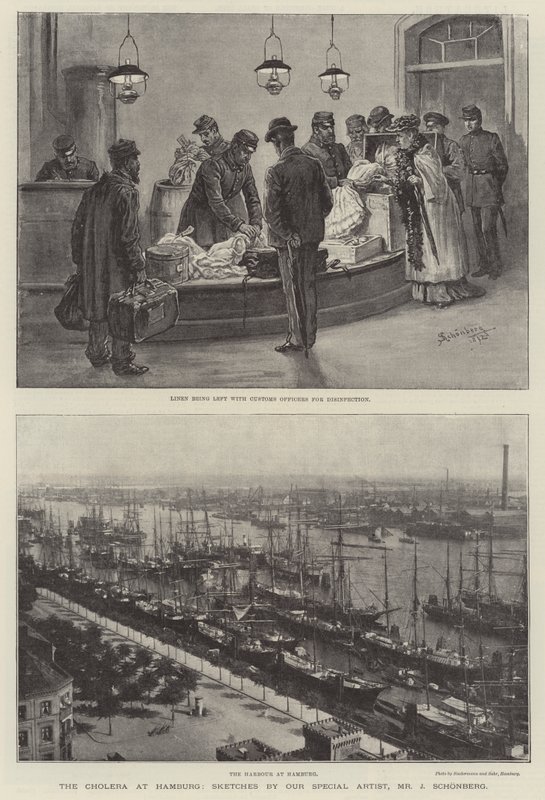 Koleraen i Hamburg av Johann Nepomuk Schonberg