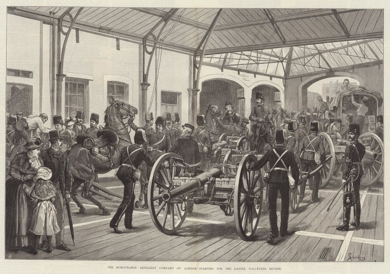 The Honourable Artillery Company of London starter for Easter Volunteer Review av Johann Nepomuk Schonberg