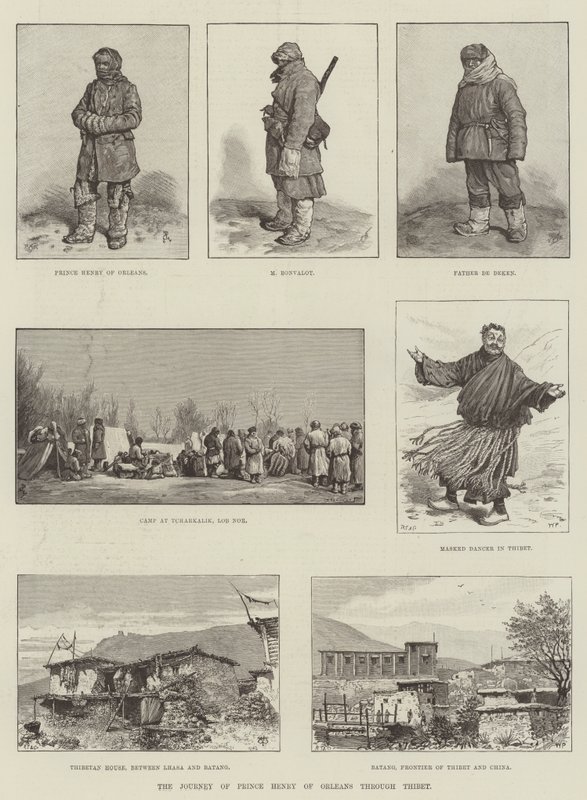 Reisen til prins Henry av Orleans gjennom Thibet av Johann Nepomuk Schonberg