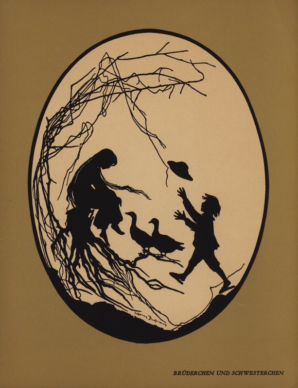 bror og søster (litho) av Johanna Beckmann