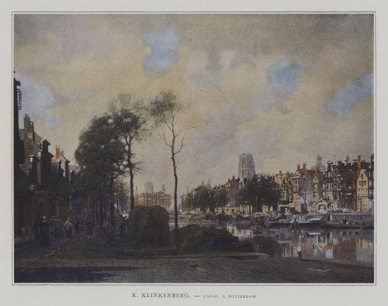 Kanal i Rotterdam av Johannes Karel Christian Klinkenberg