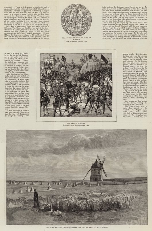 Et kunstnerbesøk på slagmarkene i Crecy og Agincourt av John Absolon
