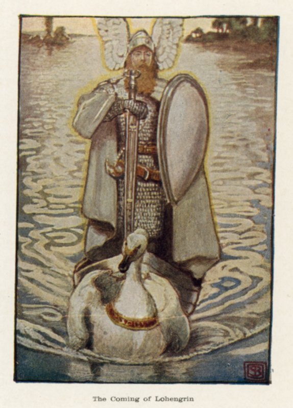 Lohengrins komme av John Byam Liston Shaw