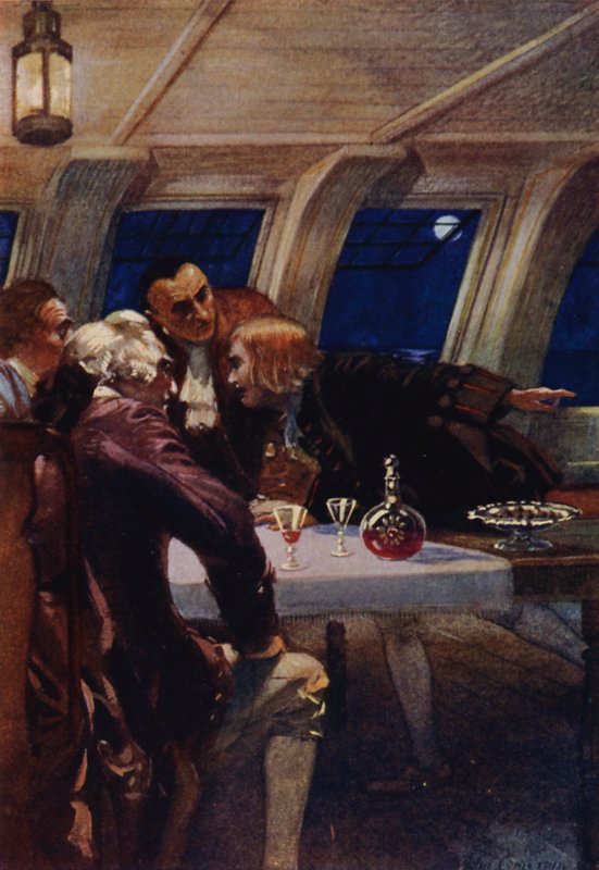 Illustrasjon for Treasure Island av John Cameron
