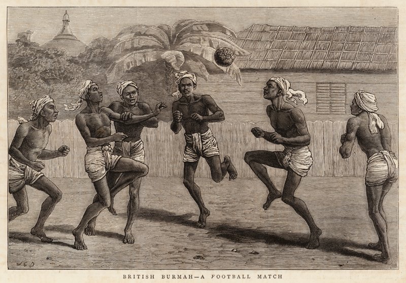 British Burmah, en fotballkamp av John Charles Dollman
