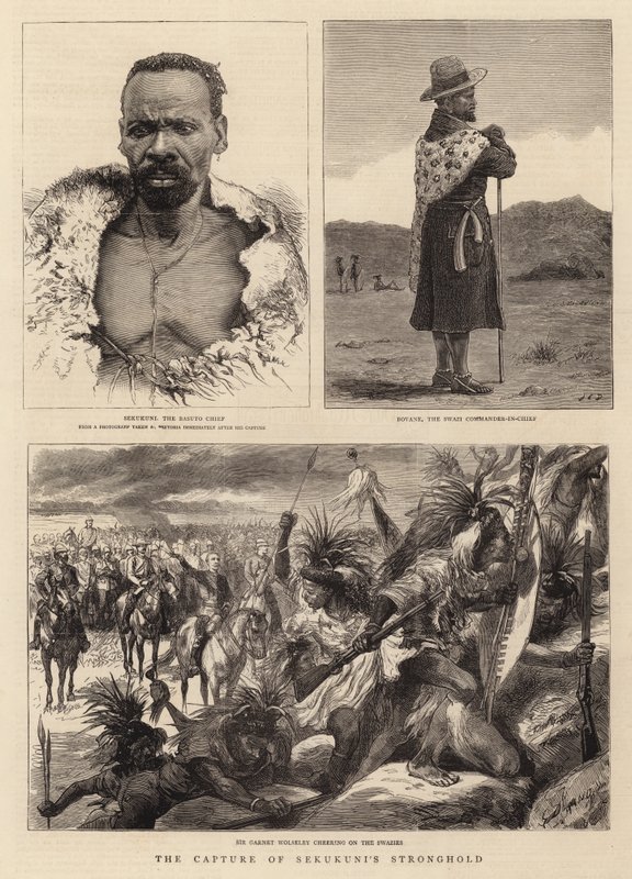 Fangsten av Sekukunis høyborg av John Charles Dollman