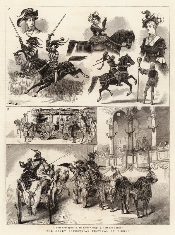 Court Equestrian Festival i Wien av John Charles Dollman
