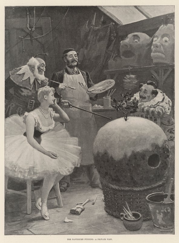 Pantomime-puddingen, en privat utsikt av John Charles Dollman