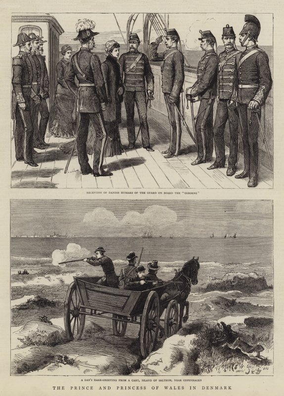 Prinsen og prinsessen av Wales i Danmark av John Charles Dollman