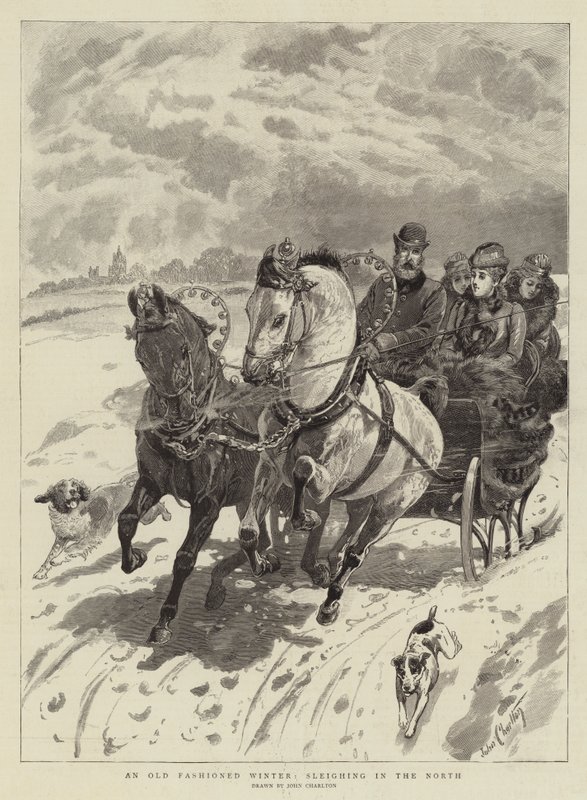 En gammeldags vinter, aking i nord av John Charlton