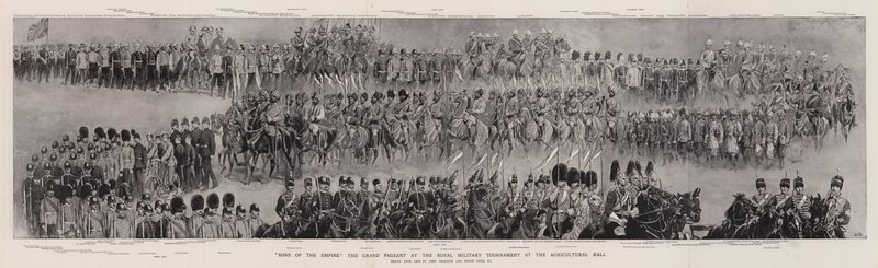 Sons of the Empire, Grand Pageant ved Royal Military Tournament i Agricultural Hall av John Charlton