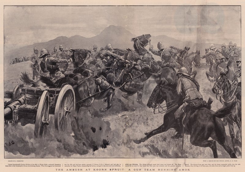 The Ambush at Koorn Spruit, et Gun Team som kjører Amok av John Charlton