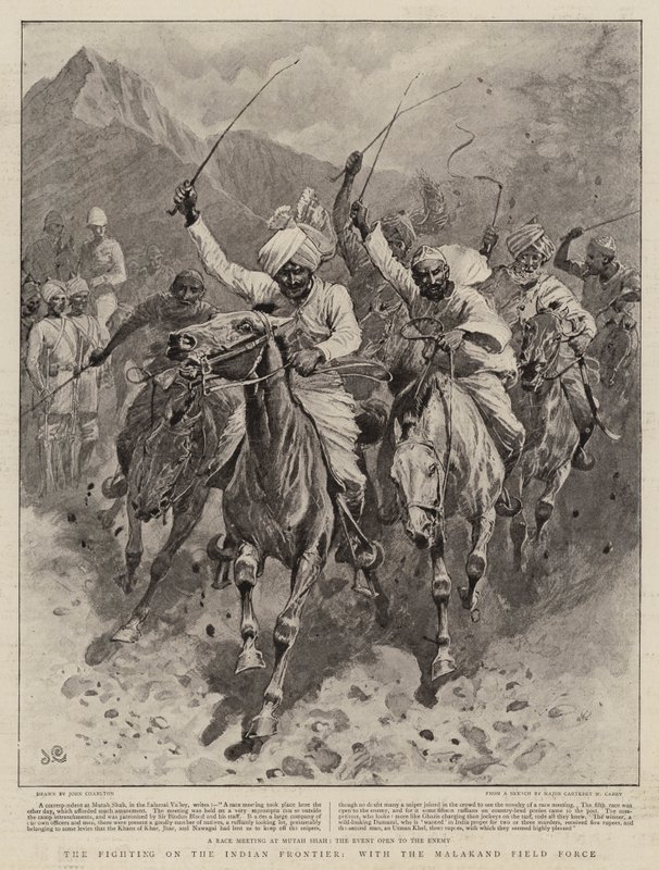 Kampene på den indiske grensen, med Malakand Field Force av John Charlton