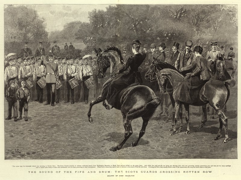The Sound of the Fife and Drum, Scots Guards krysser råtten rekke av John Charlton
