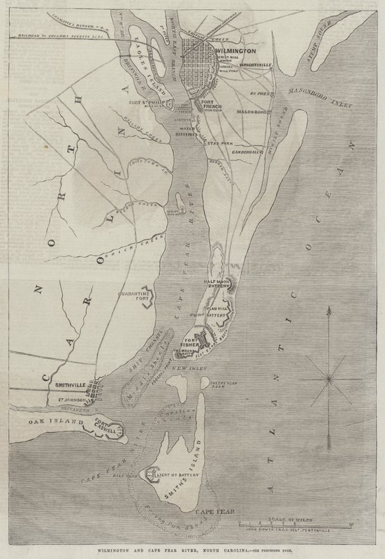 Wilmington og Cape Fear River, North Carolina av John Dower