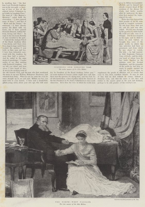 Den avdøde Sir John Everett Millais av John Everett Millais
