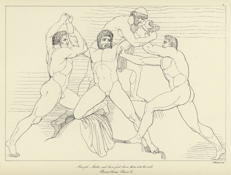 Prometheus lenket av John Flaxman