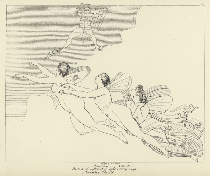 Prometheus lenket av John Flaxman