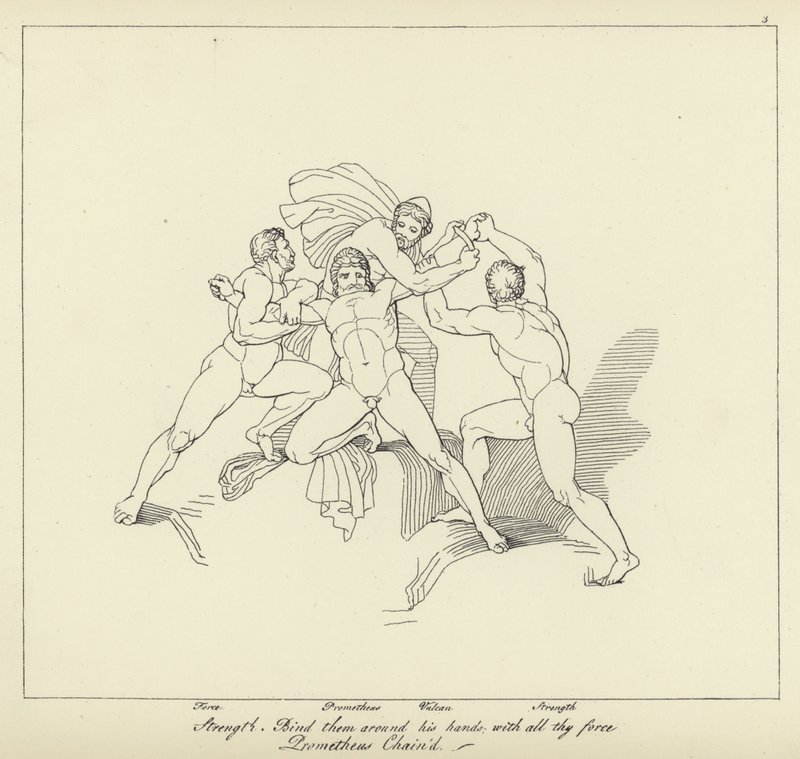 Prometheus lenket av John Flaxman