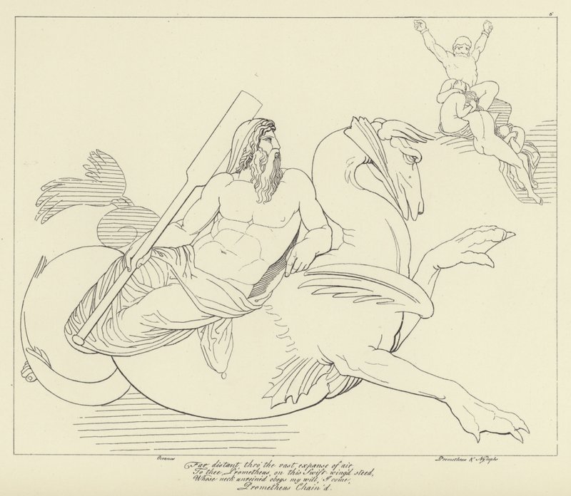Prometheus lenket av John Flaxman