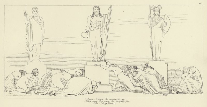Supplikantene av John Flaxman