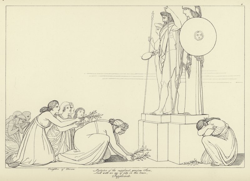 Supplikantene av John Flaxman