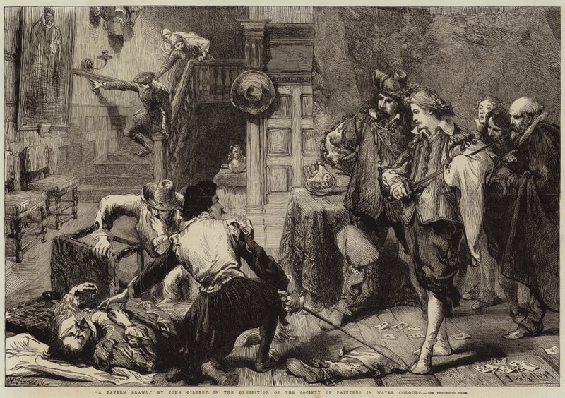 Et kroslagsmål av John Gilbert