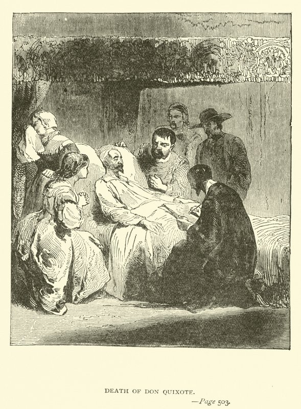 Don Quijotes død av John Gilbert