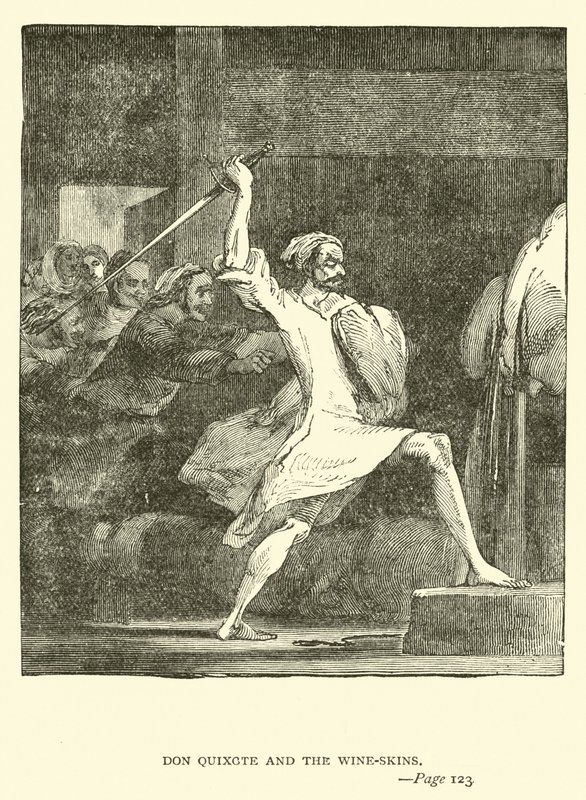 Don Quijote og vinskinnene av John Gilbert