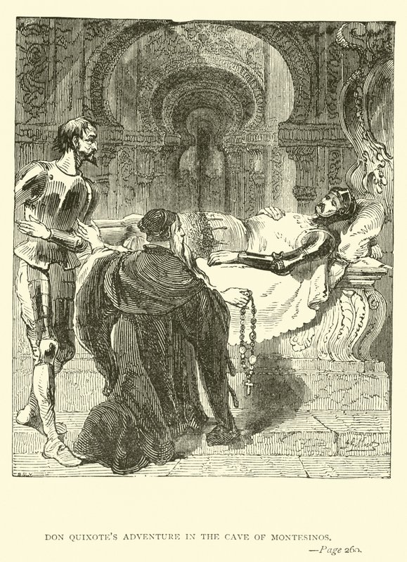 Don Quijotes eventyr i Montesinos-hulen av John Gilbert
