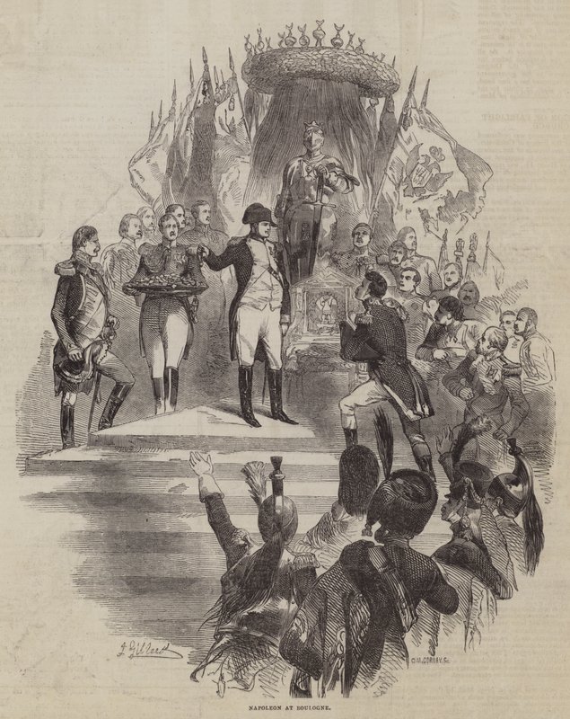 Napoleon i Boulogne av John Gilbert