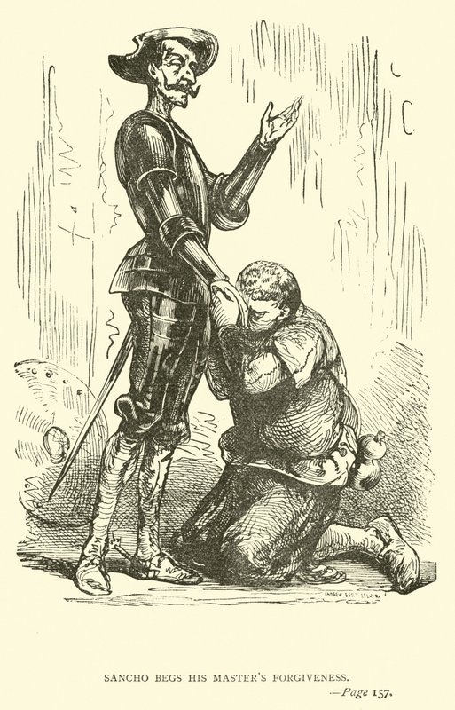 Sancho tar sin herres tilgivelse av John Gilbert