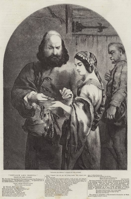 Shylock og Jessica av John Gilbert