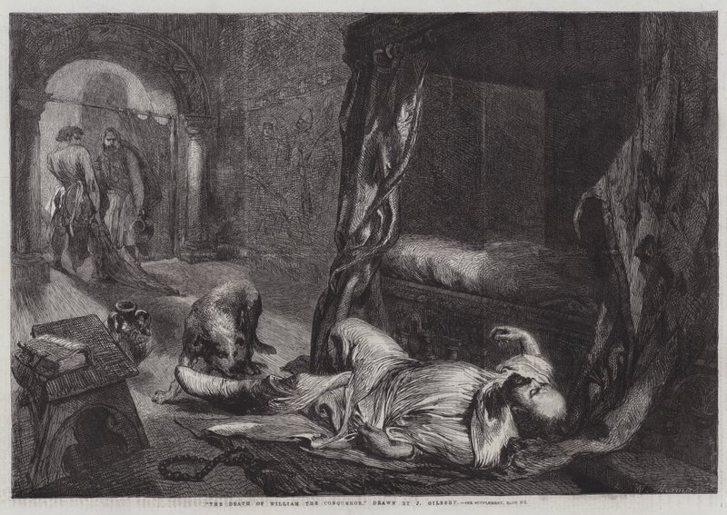 Vilhelm Erobrerens død av John Gilbert