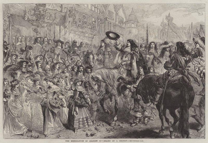Restaureringen av Charles II av John Gilbert