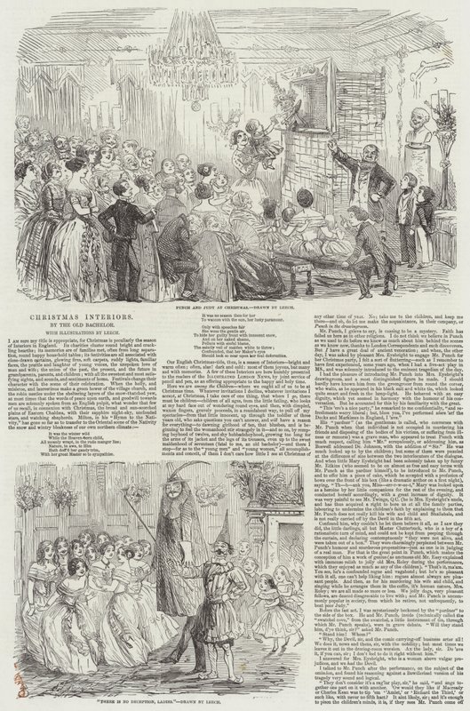 Jul interiør av John Leech