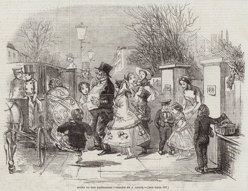 Går til Pantomime av John Leech